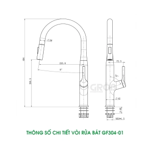 Vòi Thân Tròn GF304-01 - GROB