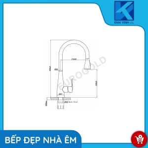 Vòi Nước Dây Rút Inox 304 EUF119MR - EUROGOLD 
