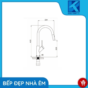 Vòi Nước Dây Rút Inox 304 EUF333CR - EUROGOLD 
