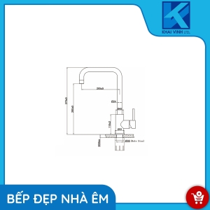 Vòi Nước Inox 304 EUF015M - EUROGOLD 