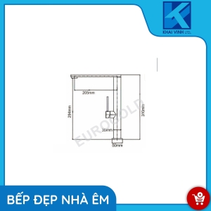 Vòi Nước Inox 304 EUF307C - EUROGOLD 