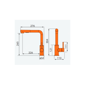  Vòi Rửa Dây Rút Cao Cấp MF02M - GARIS