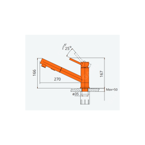  Vòi Rửa Dây Rút Cao Cấp MF08M - GARIS