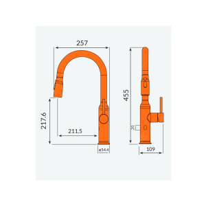  Vòi Rửa Dây Rút Có Cảm Ứng MF01M - GARIS